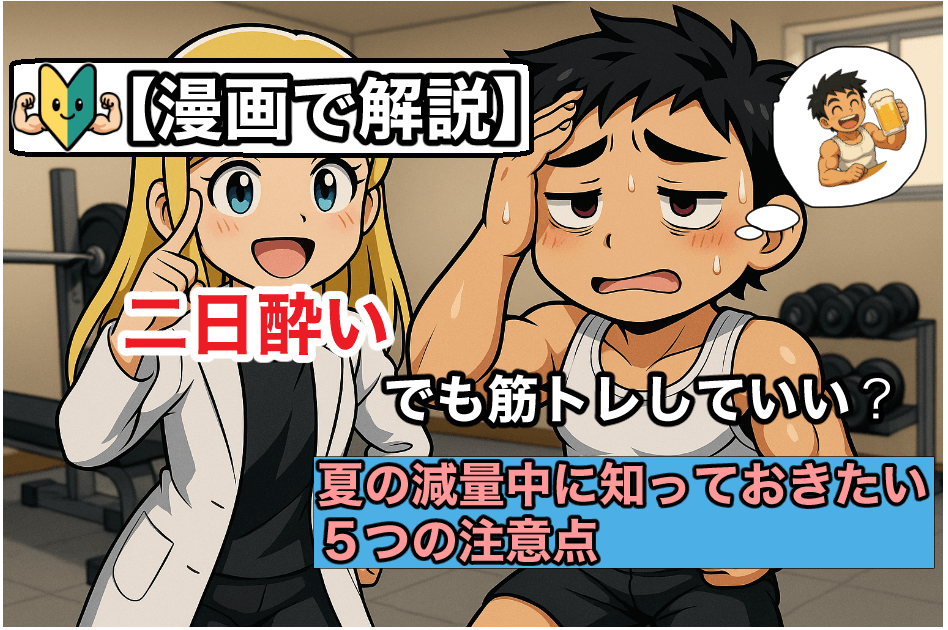 【漫画で解説】二日酔いでも筋トレしていい？ 　夏の減量中に知っておきたい5つの注意点